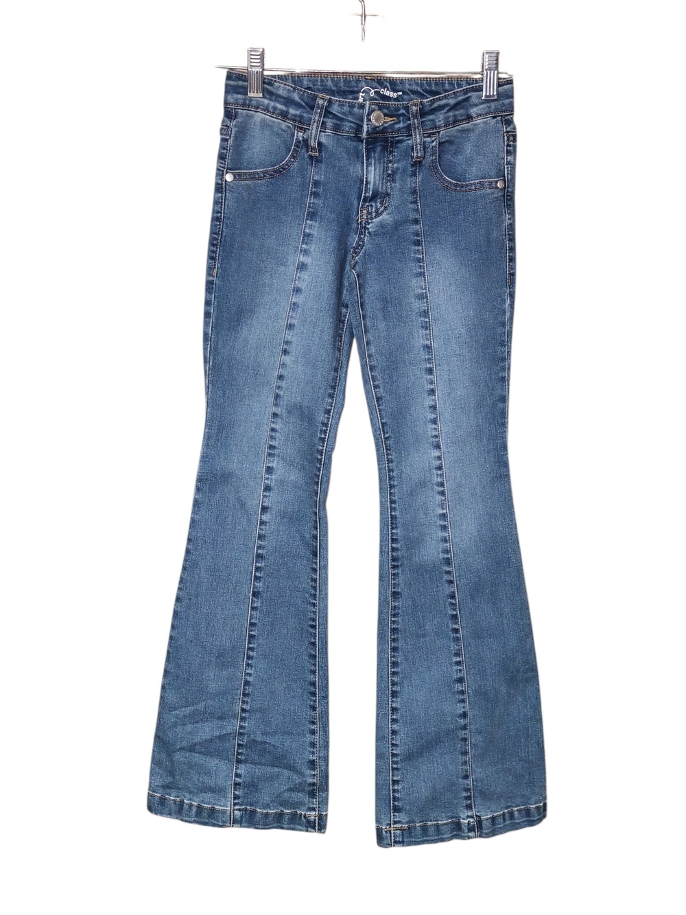 #T art class Blue Flare Jeans with Front Panel Seams
